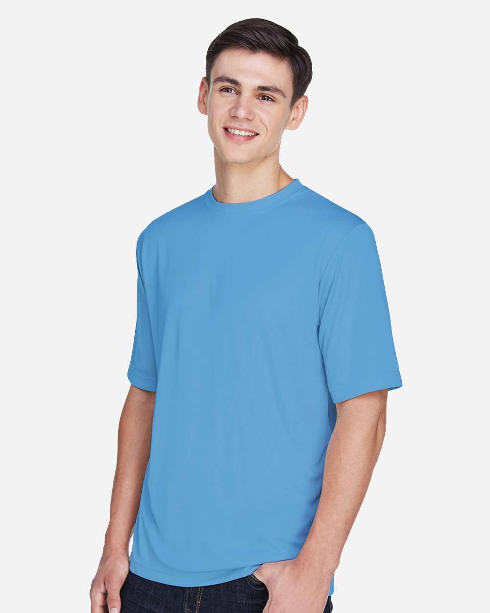 Men's Zone Performance T-Shirt - OnModelSide - B671D9252 - Sport Light Blue
