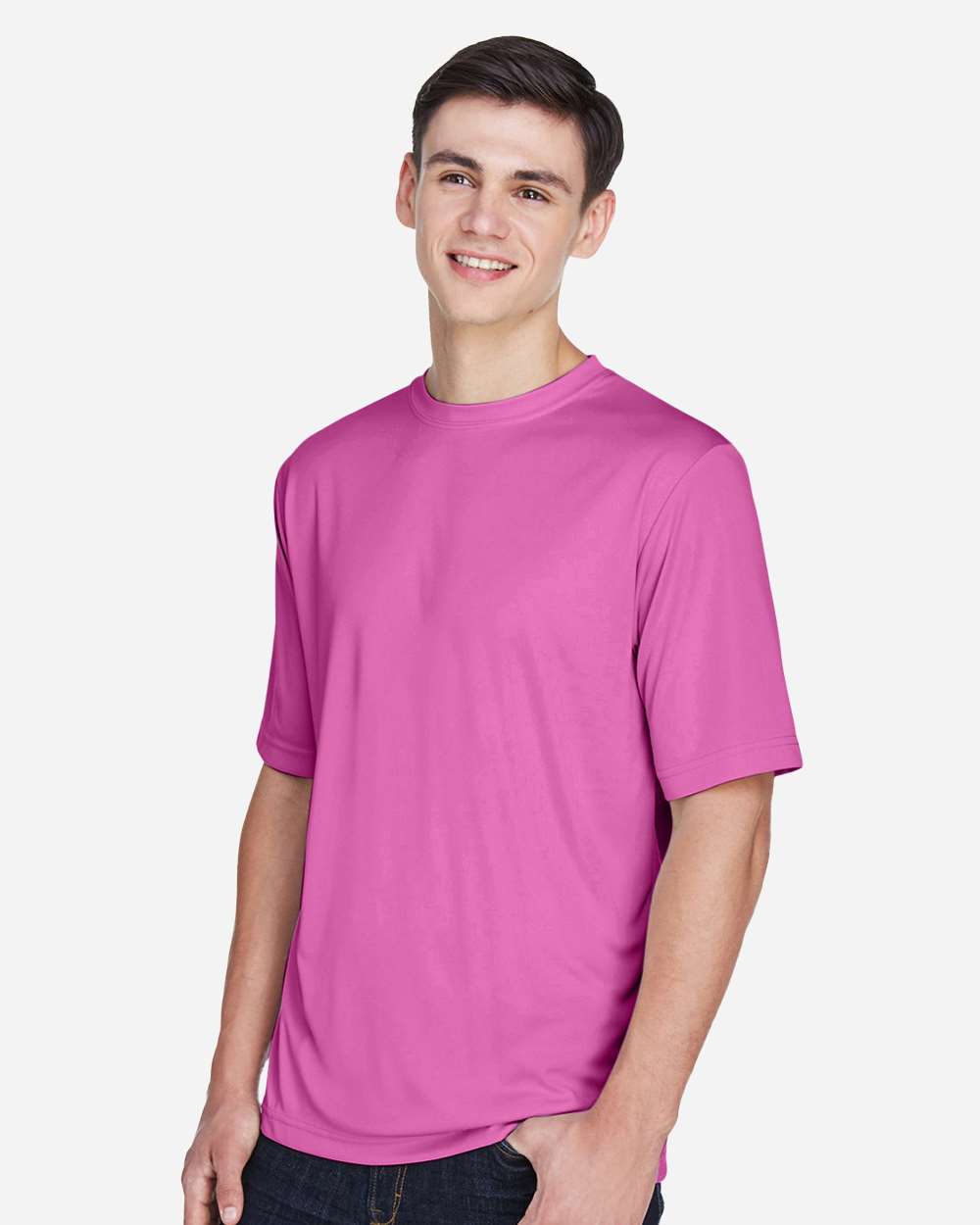 Men's Zone Performance T-Shirt - OnModelSide - B671D9312 - Sport Charity Pink