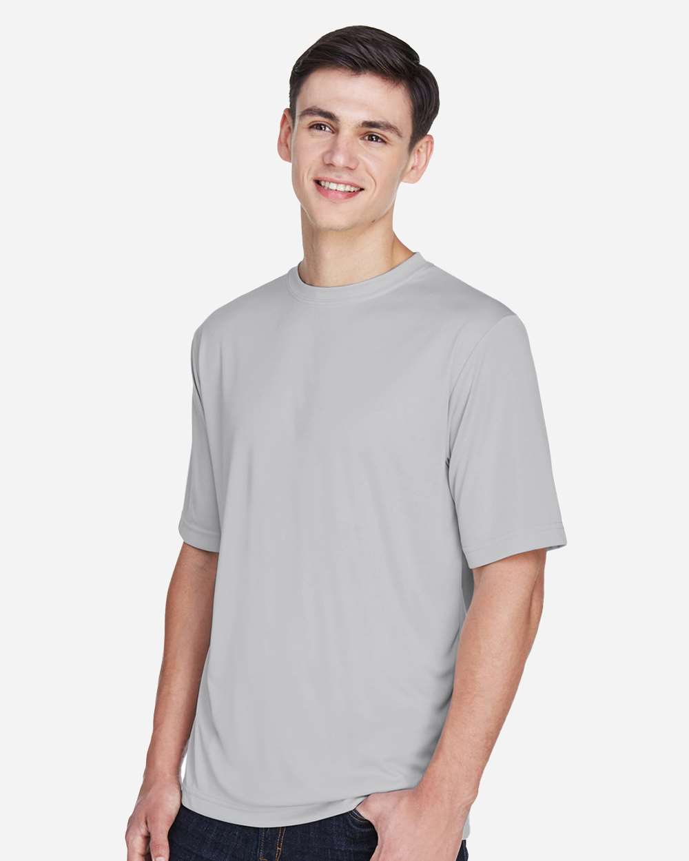 Men's Zone Performance T-Shirt - OnModelSide - B671D9352 - Sport Silver