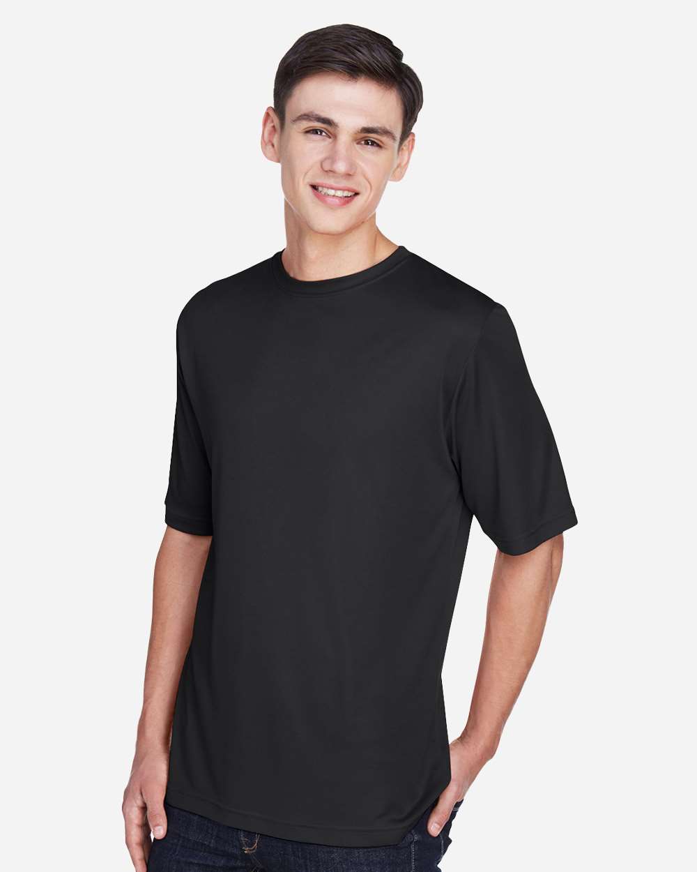 Men's Zone Performance T-Shirt - OnModelSide - B671D9502 - Black