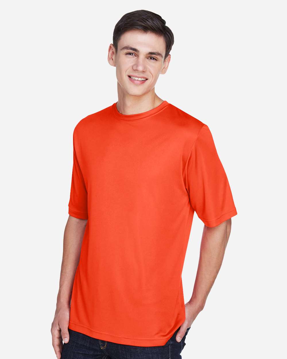 Men's Zone Performance T-Shirt - OnModelSide - B671D9662 - Sport Orange