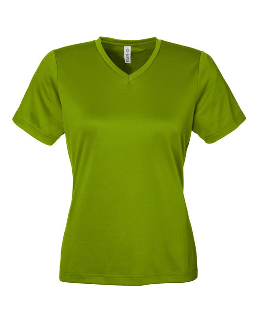 Women's Zone Performance Mesh T-Shirt - Front - B687D9162 - Acid Green