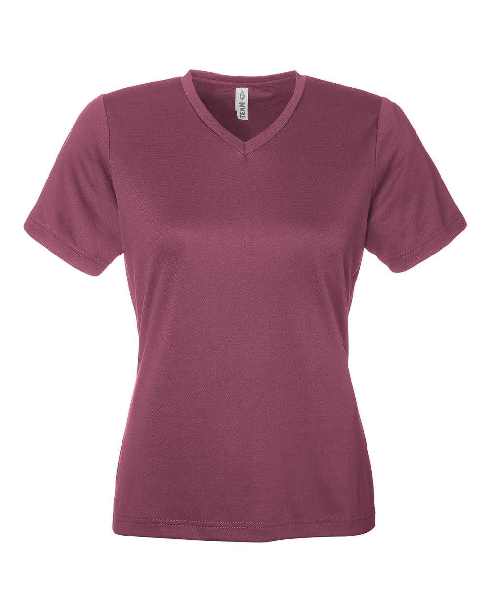 Women's Zone Performance Mesh T-Shirt - Front - B687D9532 - Sport Dark Maroon