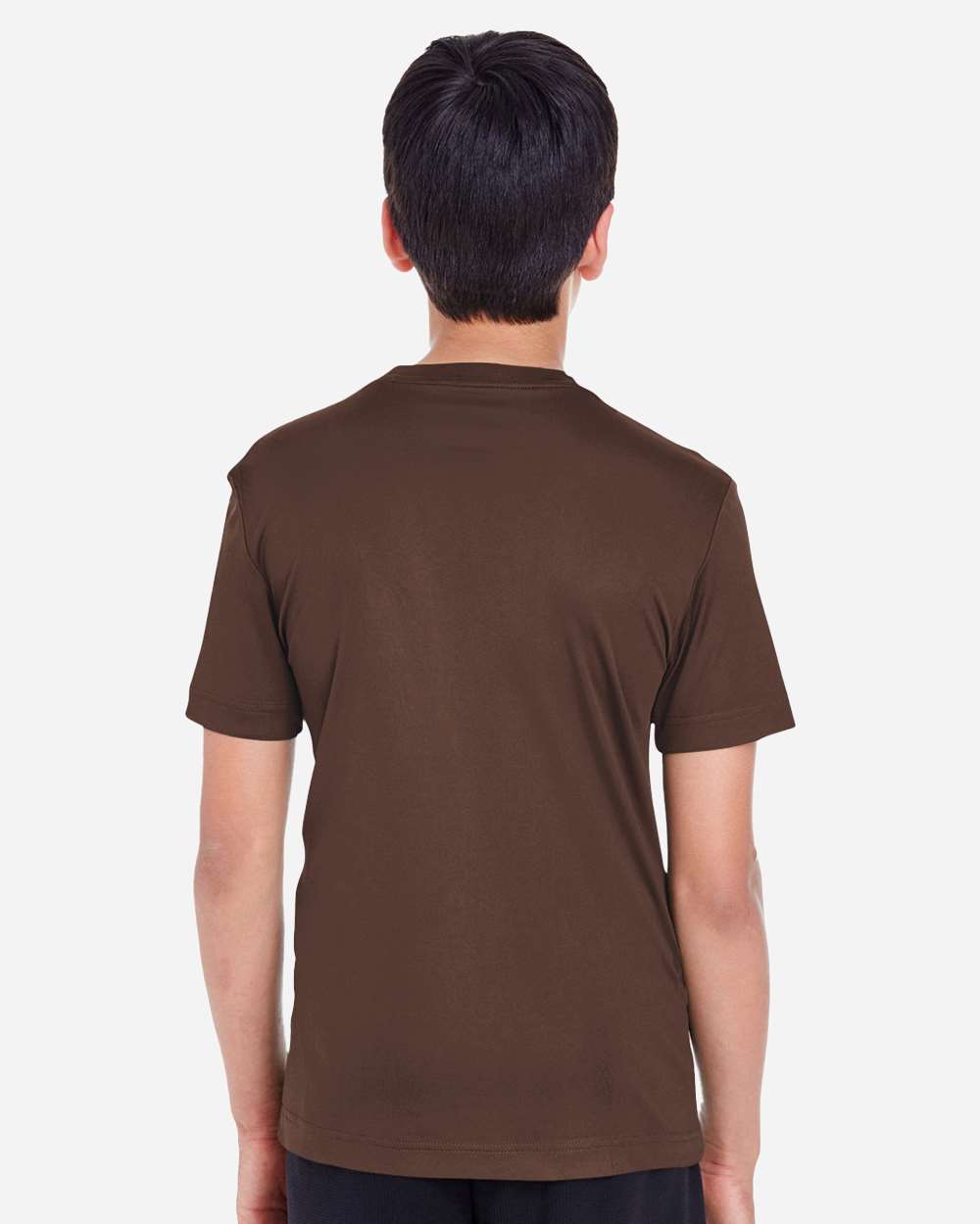 Youth Zone Performance T-Shirt - OnModelBack - B683D9052 - Sport Dark Brown