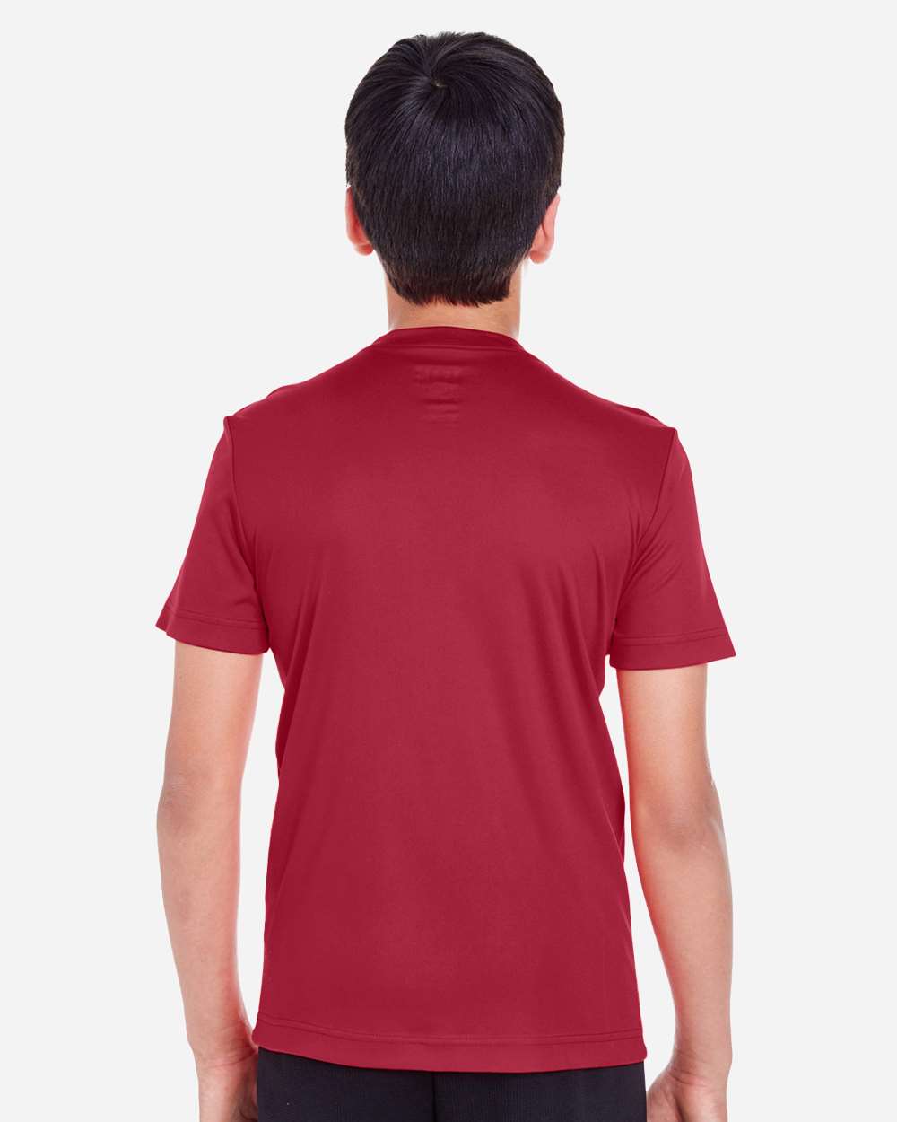 Youth Zone Performance T-Shirt - OnModelBack - B683D9142 - Sport Scarlet Red