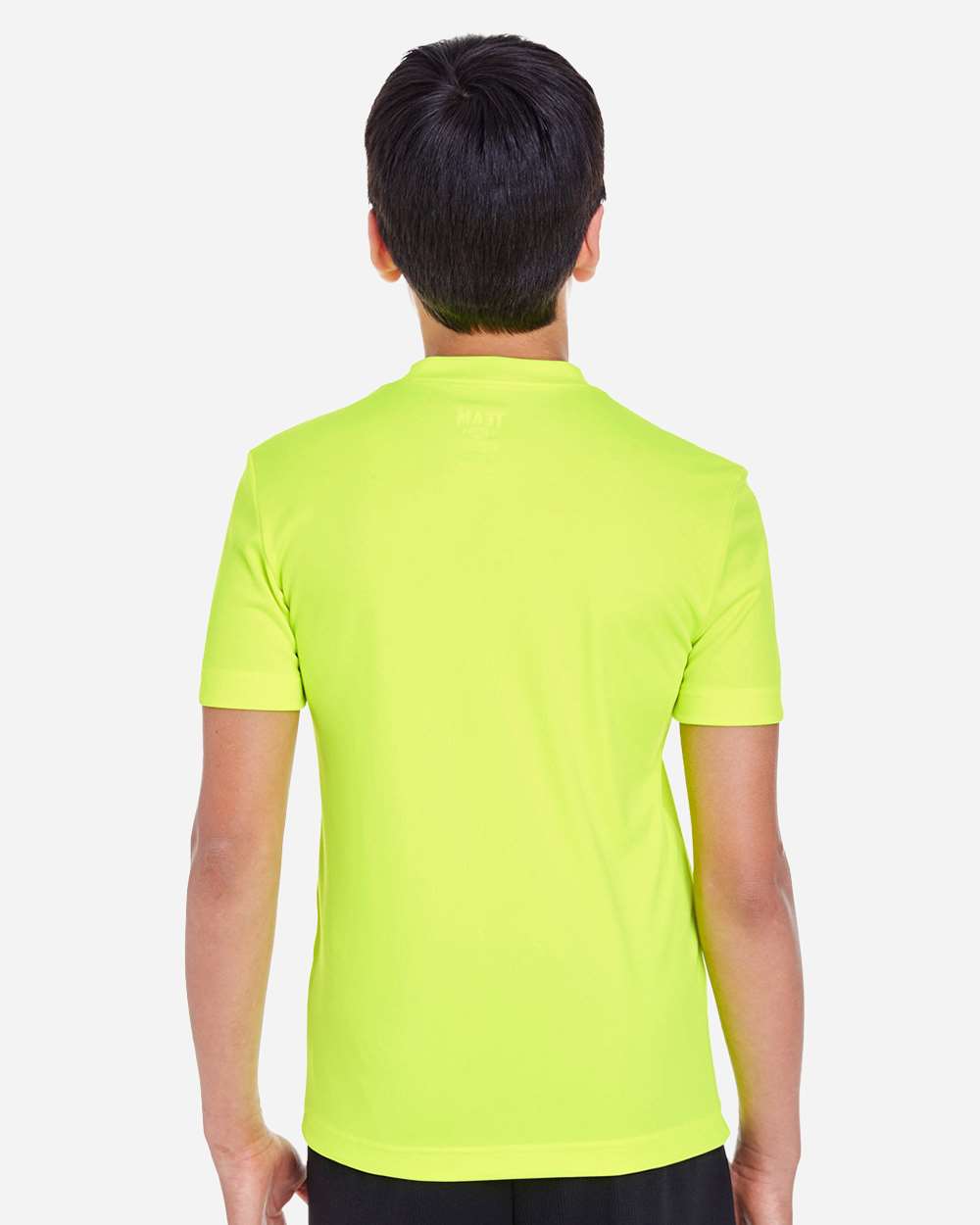 Youth Zone Performance T-Shirt - OnModelBack - B683D9172 - Safety Yellow
