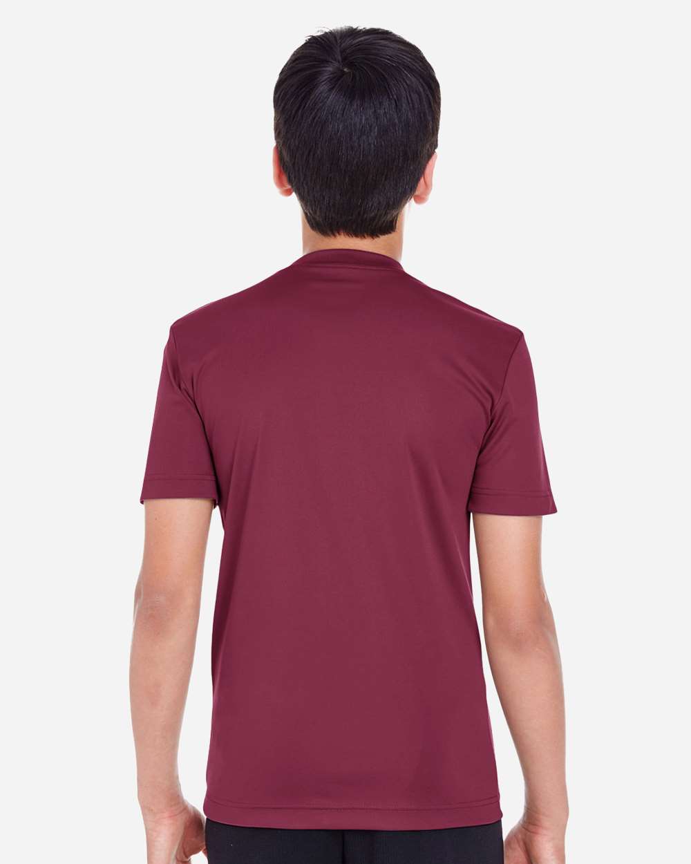 Youth Zone Performance T-Shirt - OnModelBack - B683D9532 - Sport Dark Maroon