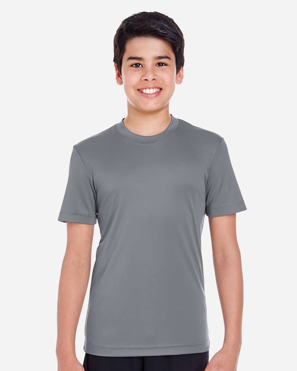 Youth Zone Performance T-Shirt - OnModelFront - B683D9132 - Sport Graphite