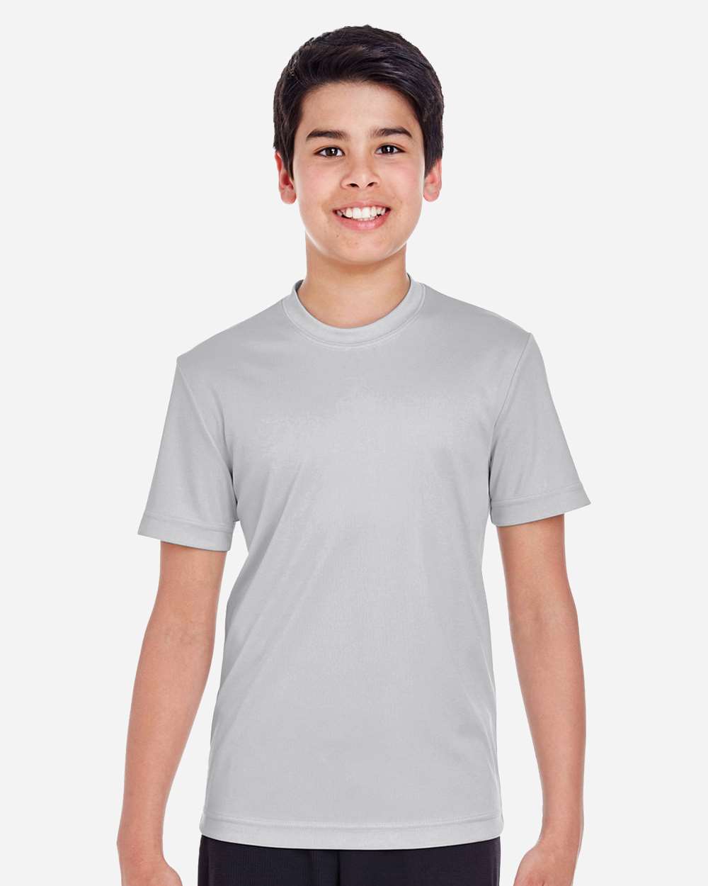 Youth Zone Performance T-Shirt - OnModelFront - B683D9352 - Sport Silver