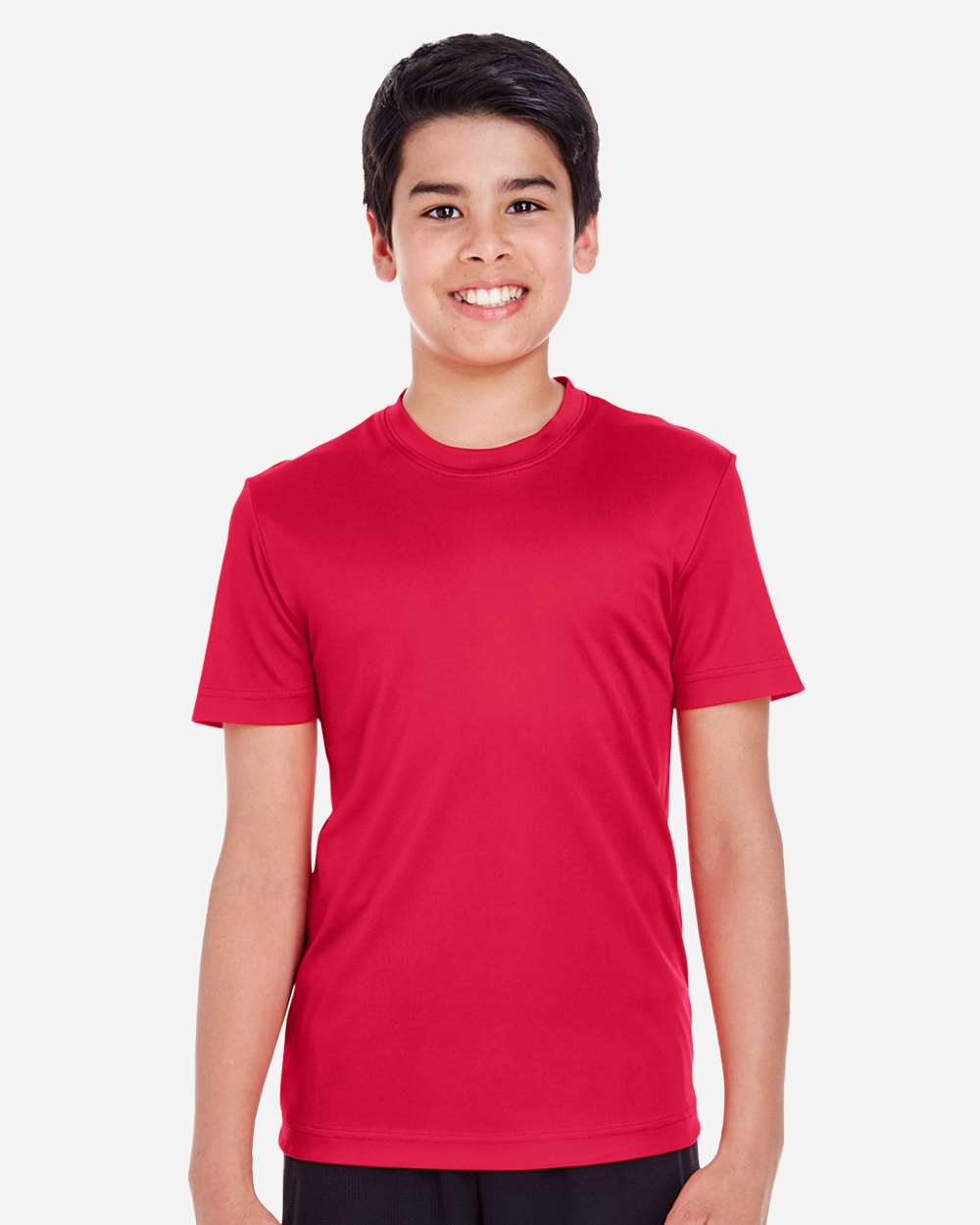 Youth Zone Performance T-Shirt - OnModelFront - B683D9702 - Sport Red