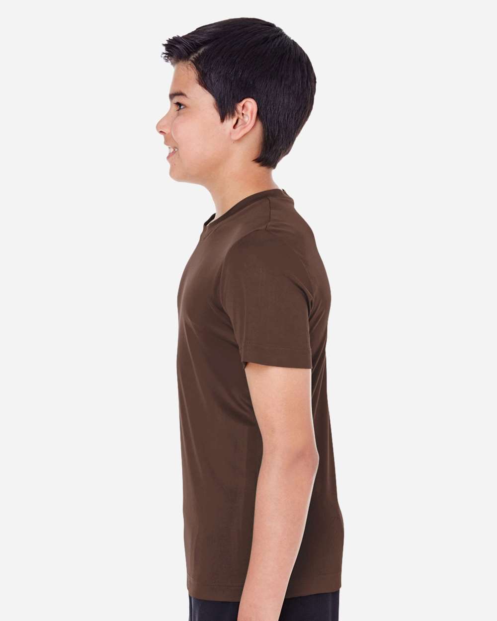 Youth Zone Performance T-Shirt - OnModelSide - B683D9052 - Sport Dark Brown