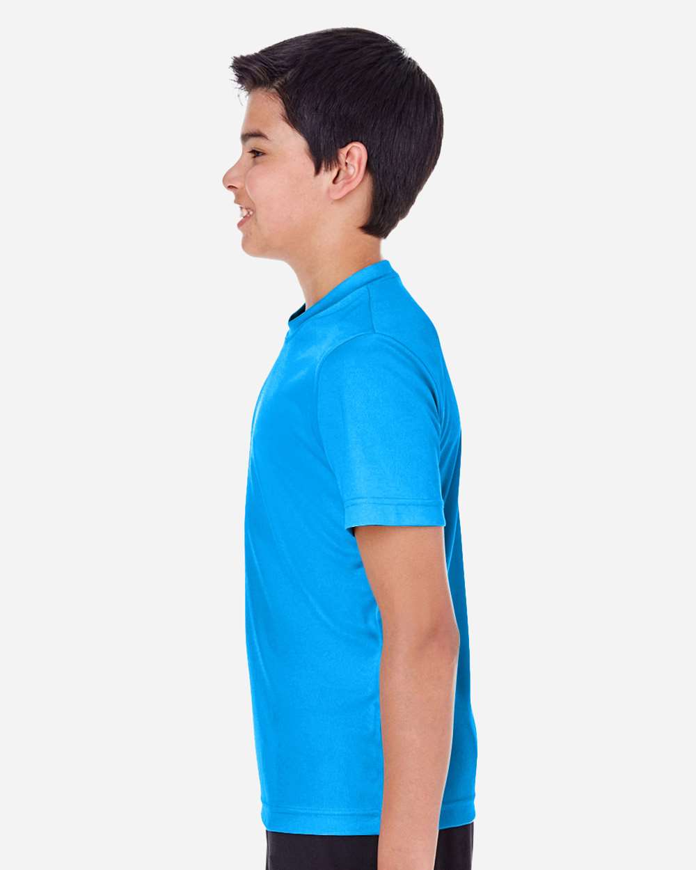 Youth Zone Performance T-Shirt - OnModelSide - B683D9062 - Electric Blue