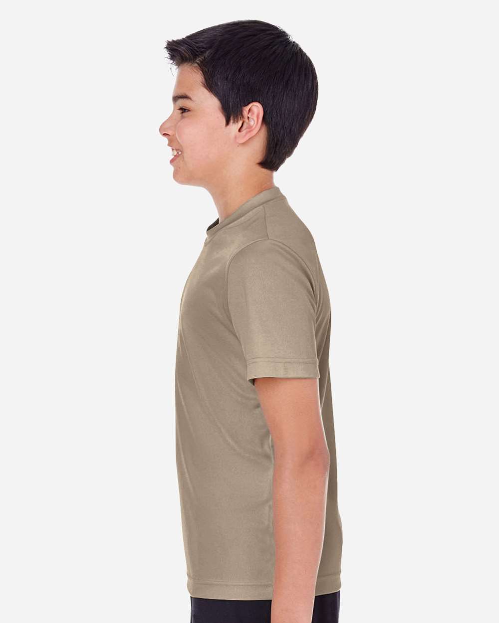 Youth Zone Performance T-Shirt - OnModelSide - B683D9112 - Desert Khaki
