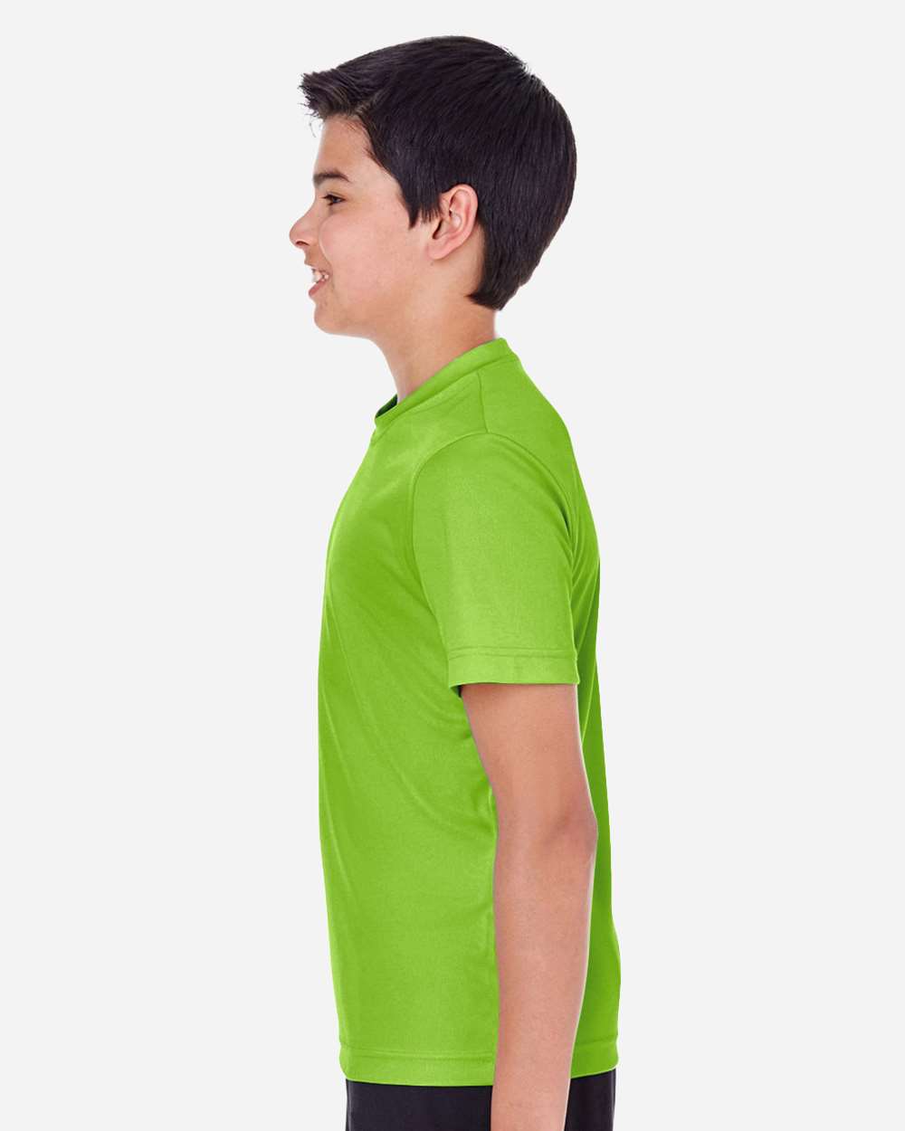 Youth Zone Performance T-Shirt - OnModelSide - B683D9162 - Acid Green