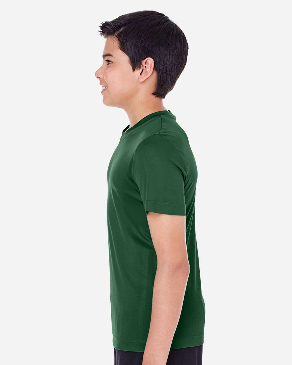 Youth Zone Performance T-Shirt - OnModelSide - B683D9192 - Sport Dark Green