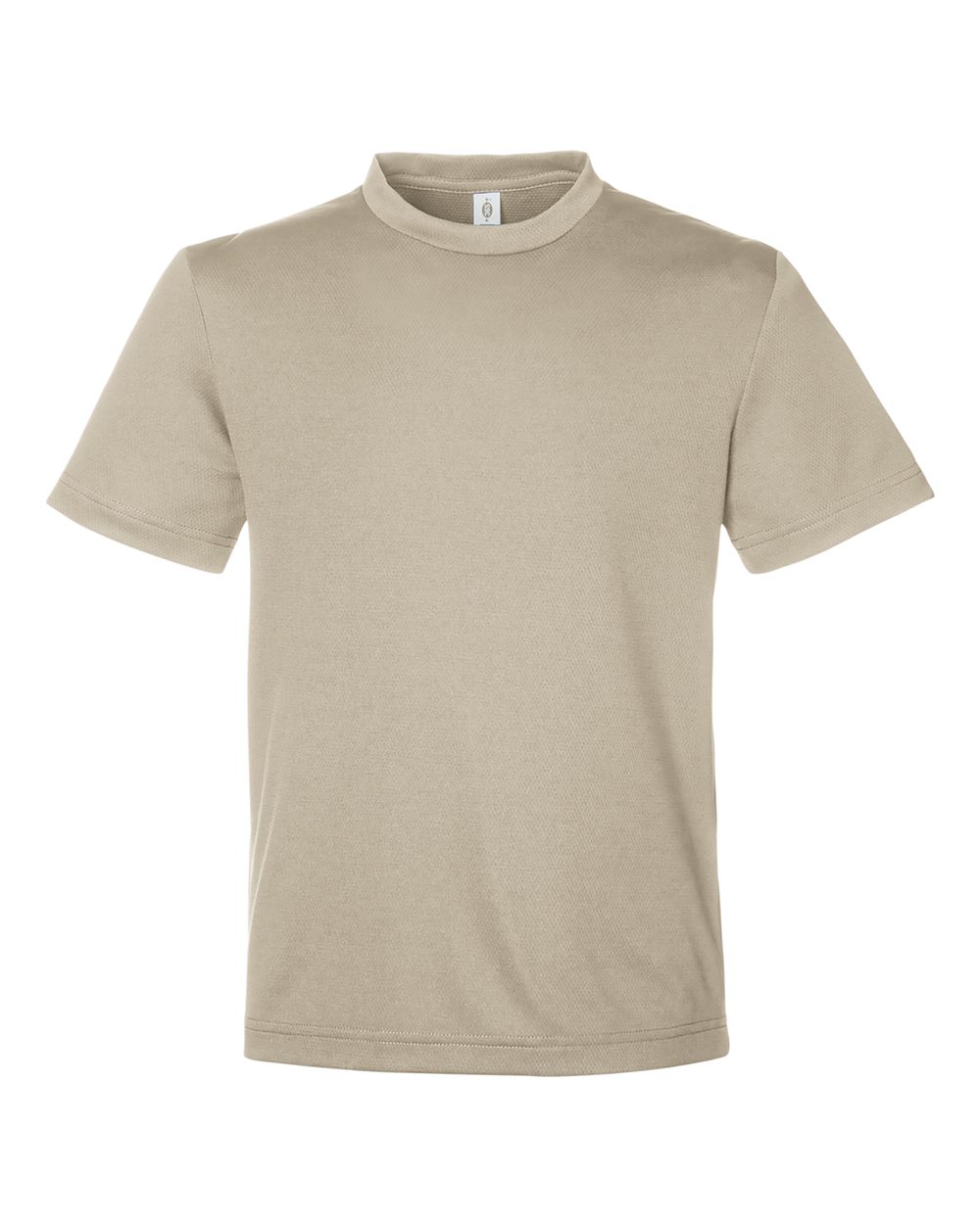 Youth Zone Performance Mesh T-Shirt - Front - B688D9112 - Desert Khaki