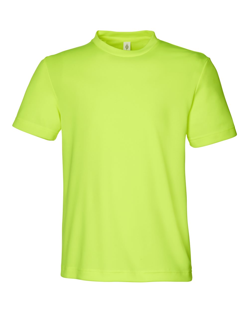 Youth Zone Performance Mesh T-Shirt - Front - B688D9172 - Safety Yellow
