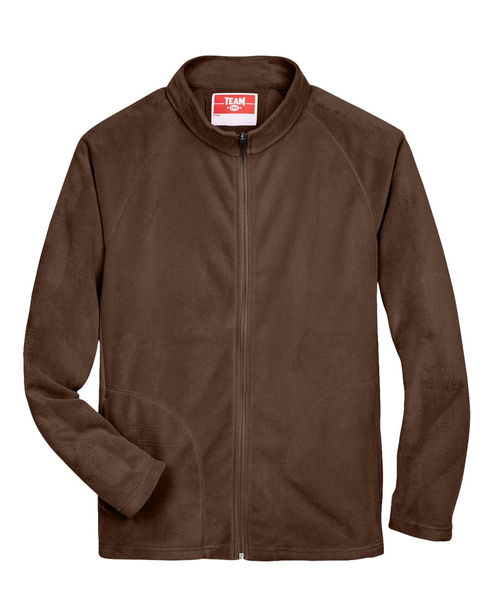 Men's Campus Microfleece Jacket - Front - B751D9052 - Sport Dark Brown