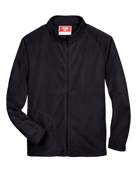 Men's Campus Microfleece Jacket - Front - B751D9502 - Black