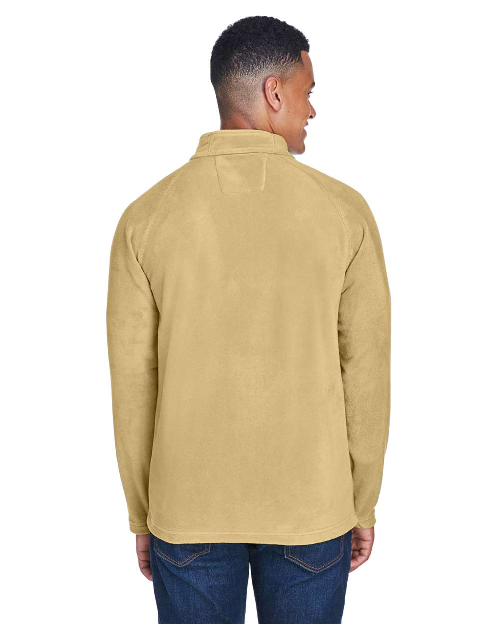 Men's Campus Microfleece Jacket - OnModelBack - B751D9112 - Sport Vegas Gold