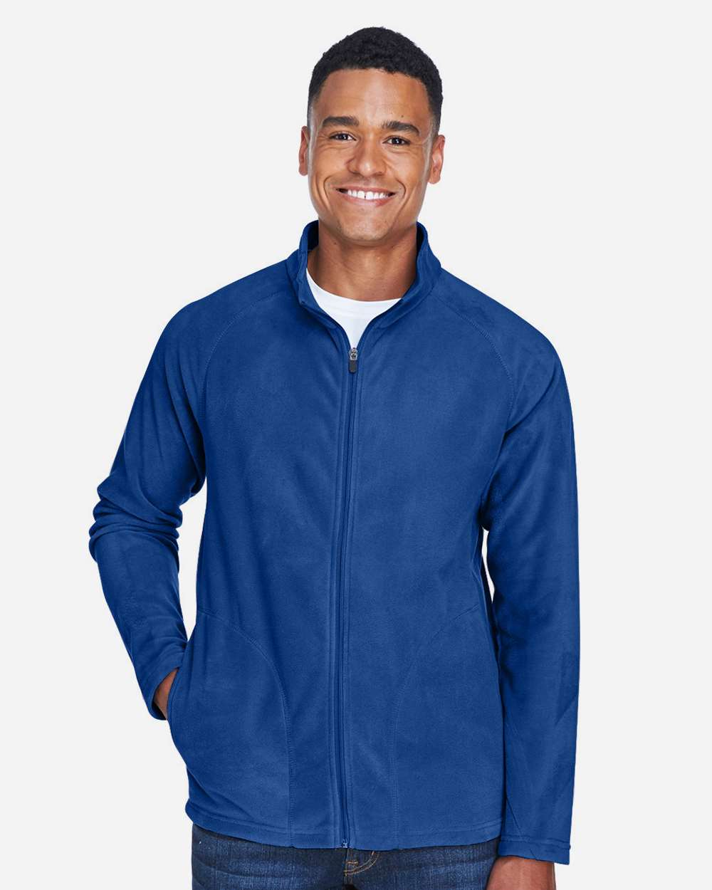 Men's Campus Microfleece Jacket - OnModelFront - B751D9752 - Sport Royal