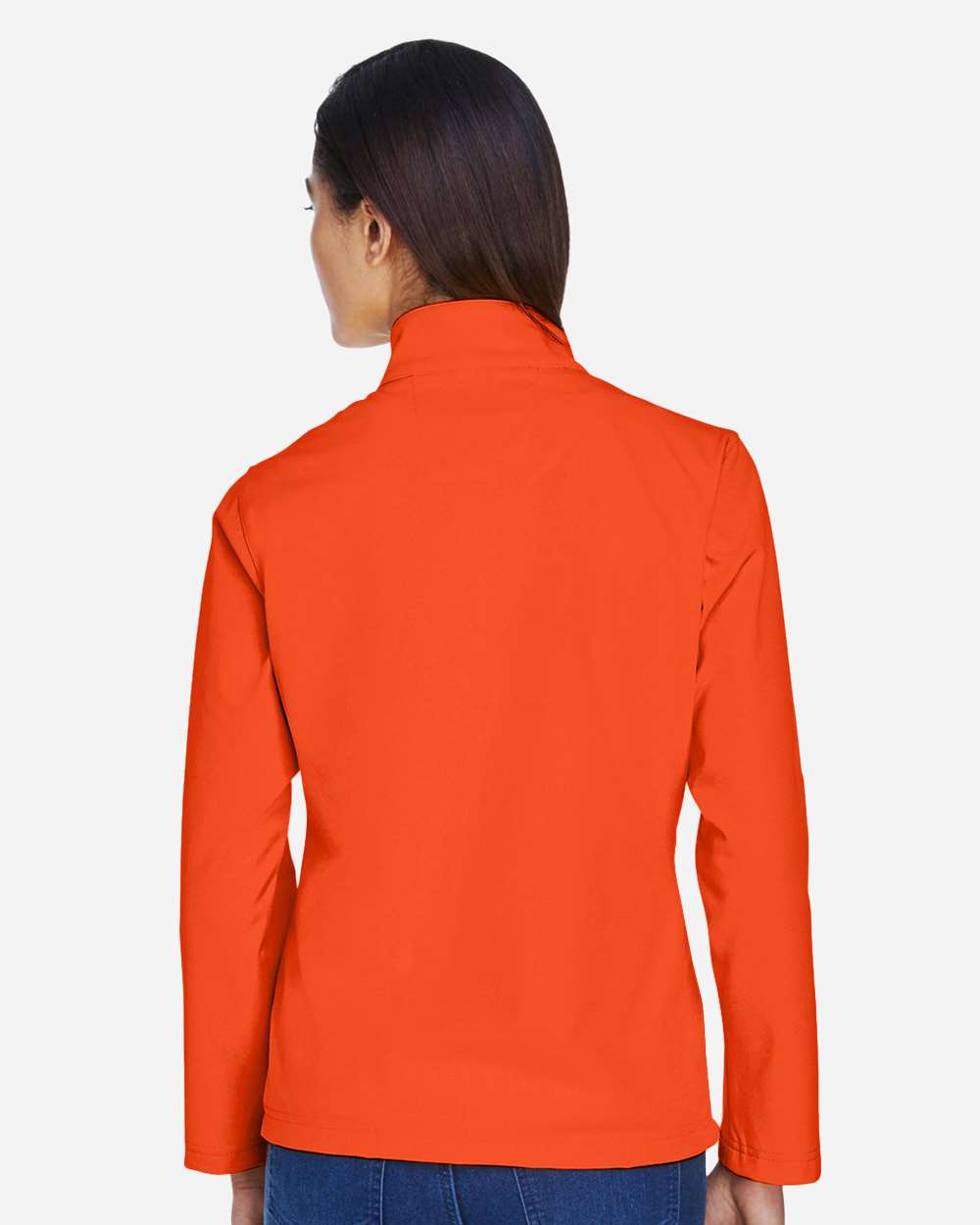 Women's Leader Soft Shell Jacket - OnModelBack - B743D9664 - Sport Orange