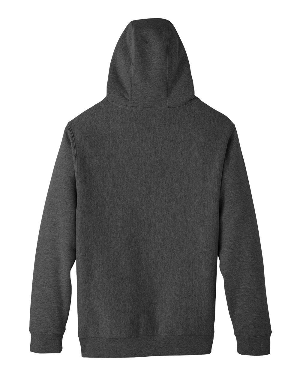 Unisex Zone HydroSport™ Heavyweight Hooded Sweatshirt - Back - B759D9027 - Dark Grey Heather