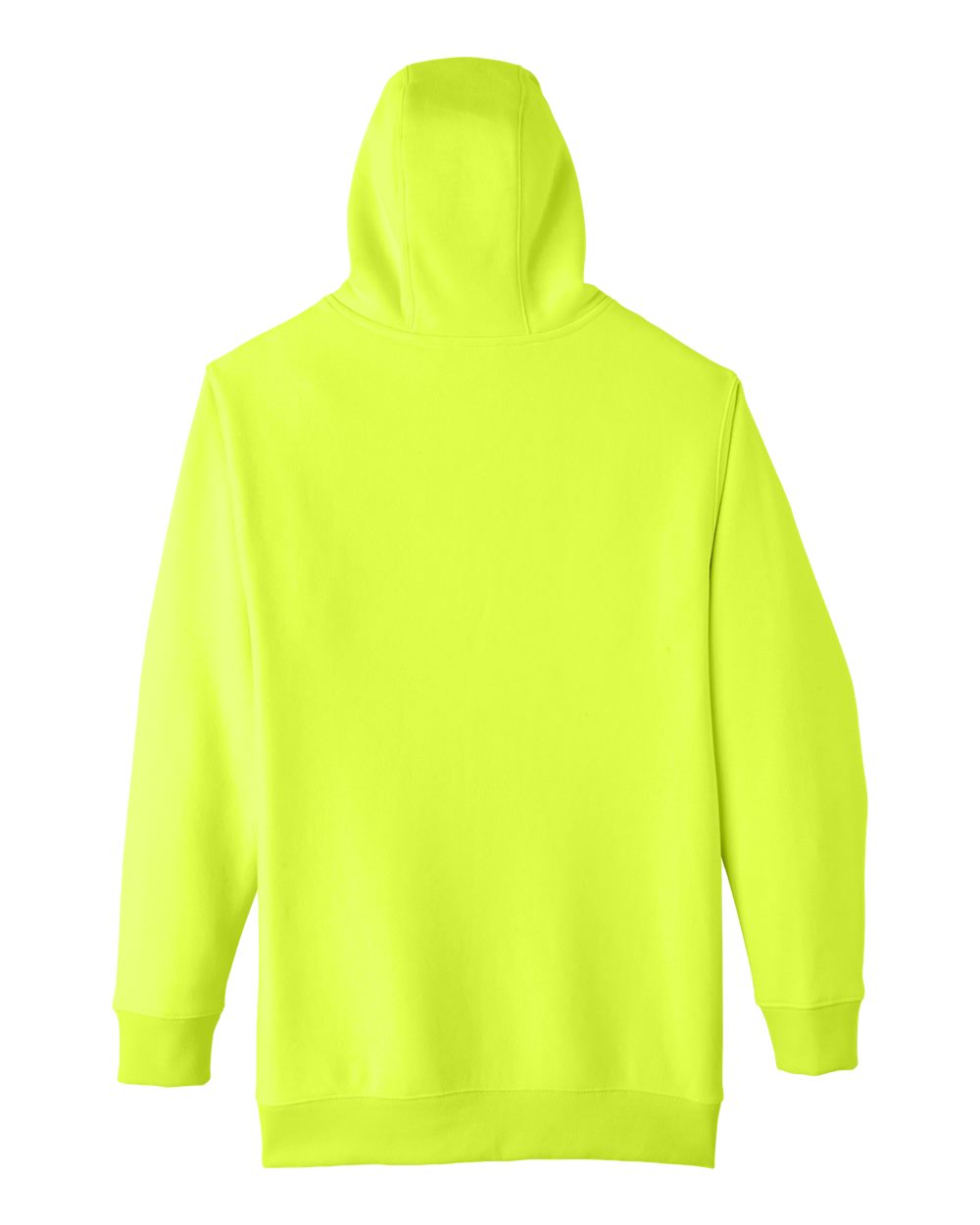 Unisex Zone HydroSport™ Heavyweight Hooded Sweatshirt - Back - B759D9174 - Safety Yellow