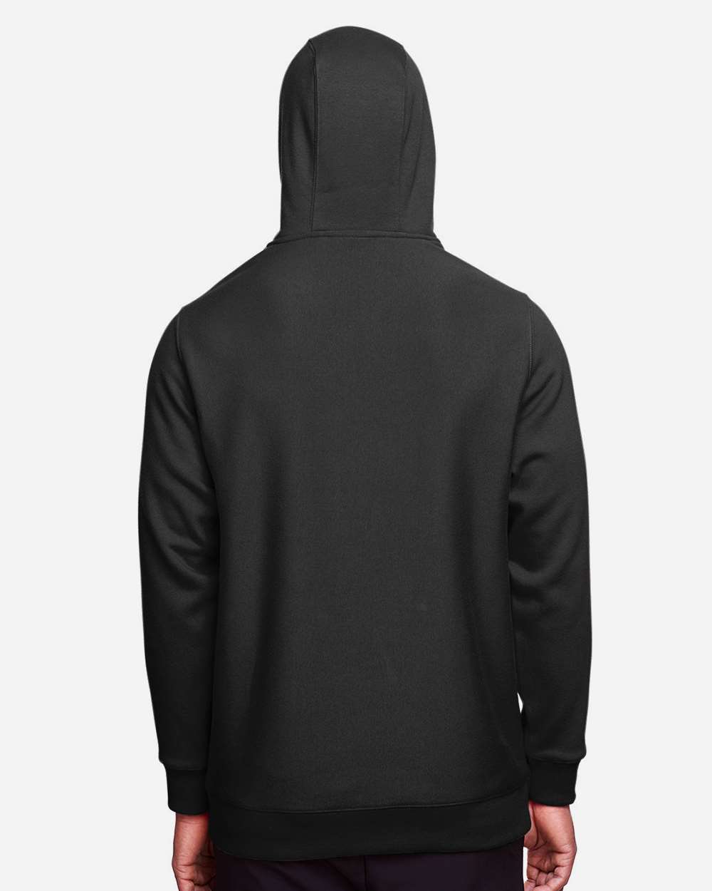 Unisex Zone HydroSport™ Heavyweight Hooded Sweatshirt - OnModelBack - B759D9503 - Black