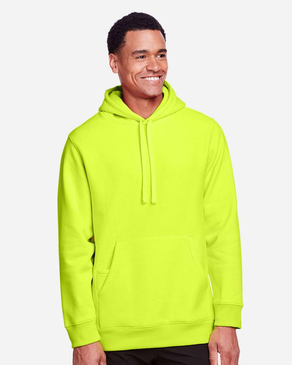 Unisex Zone HydroSport™ Heavyweight Hooded Sweatshirt - OnModelFront - B759D9174 - Safety Yellow