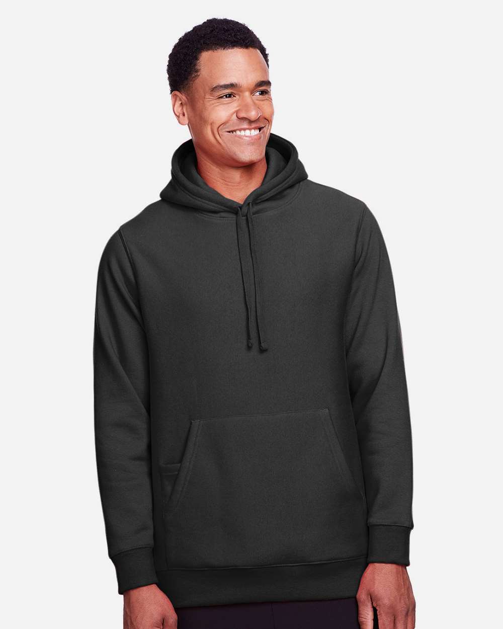 Unisex Zone HydroSport™ Heavyweight Hooded Sweatshirt - OnModelFront - B759D9503 - Black