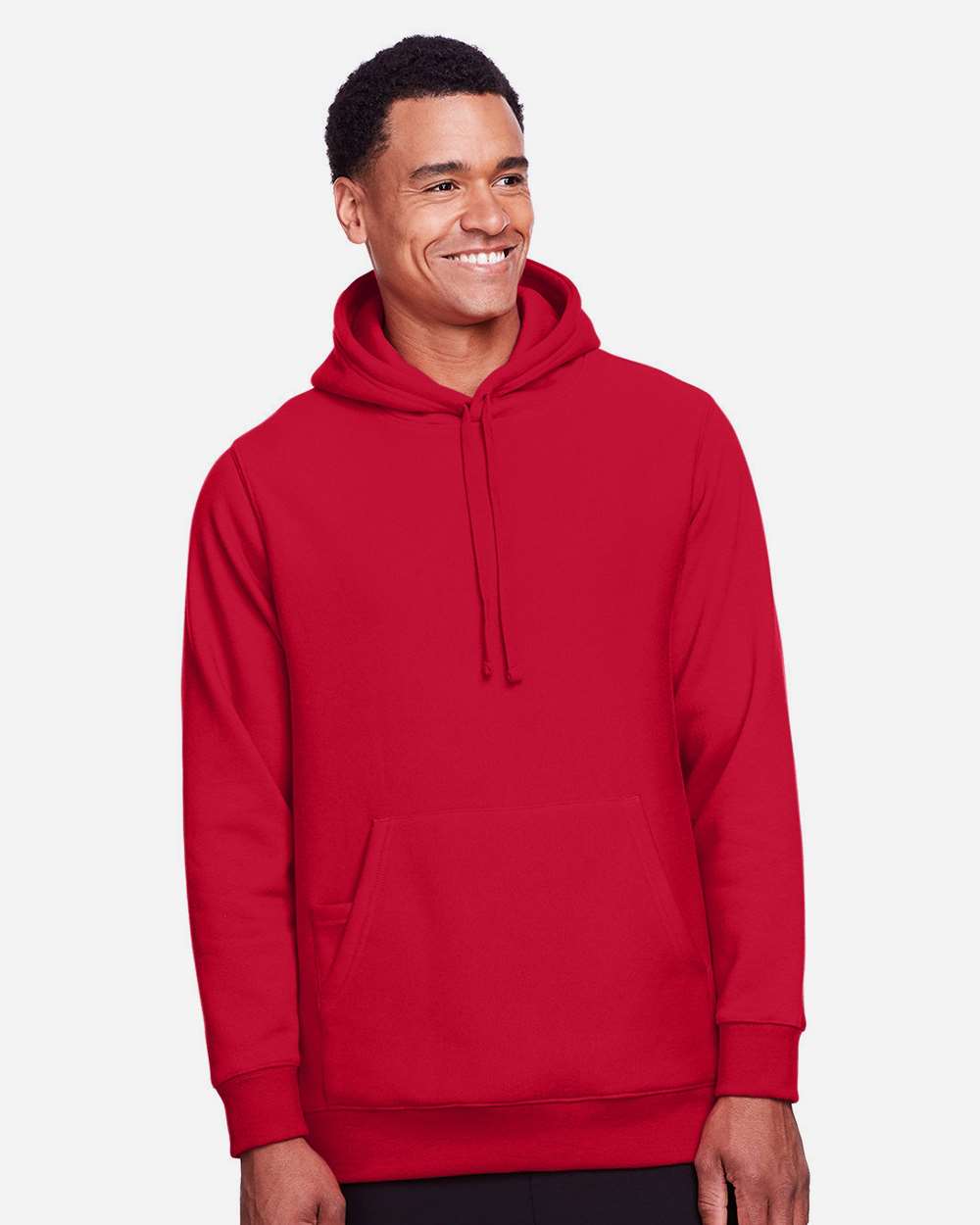 Unisex Zone HydroSport™ Heavyweight Hooded Sweatshirt - OnModelFront - B759D9704 - Sport Red