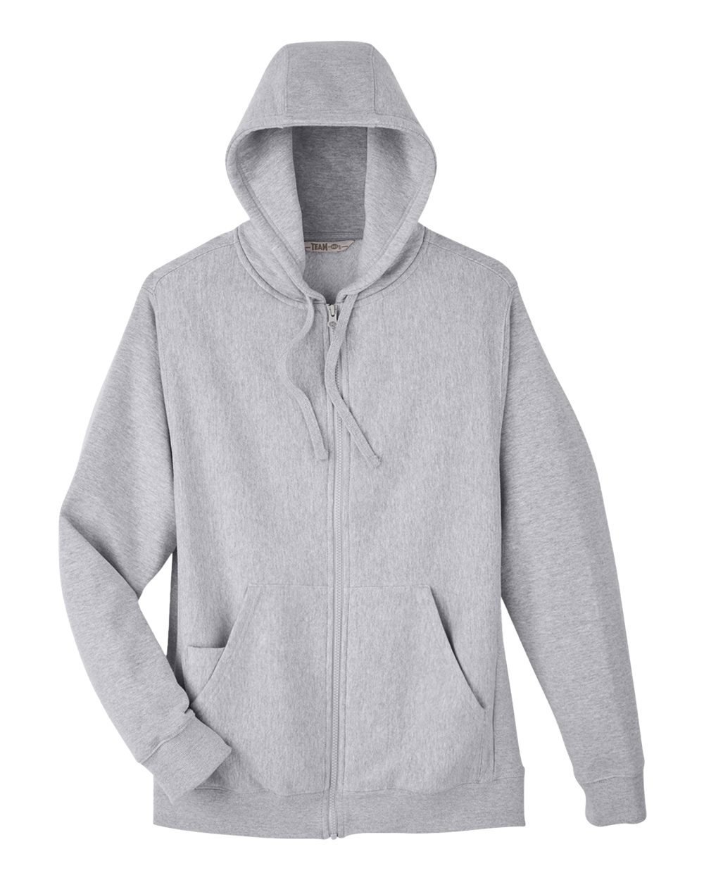 Unisex Zone HydroSport™ Heavyweight Full-Zip Hooded Sweatshirt - Front - B758D9102 - Athletic Heather
