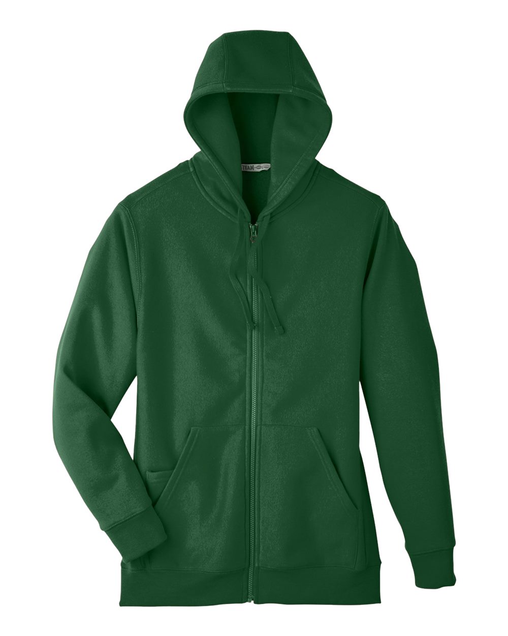 Unisex Zone HydroSport™ Heavyweight Full-Zip Hooded Sweatshirt - Front - B758D9192 - Sport Dark Green