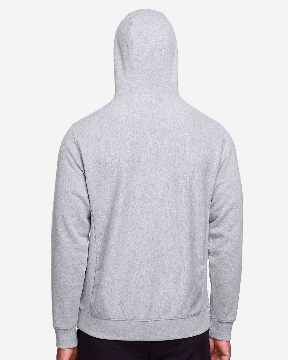 Unisex Zone HydroSport™ Heavyweight Full-Zip Hooded Sweatshirt - OnModelBack - B758D9102 - Athletic Heather