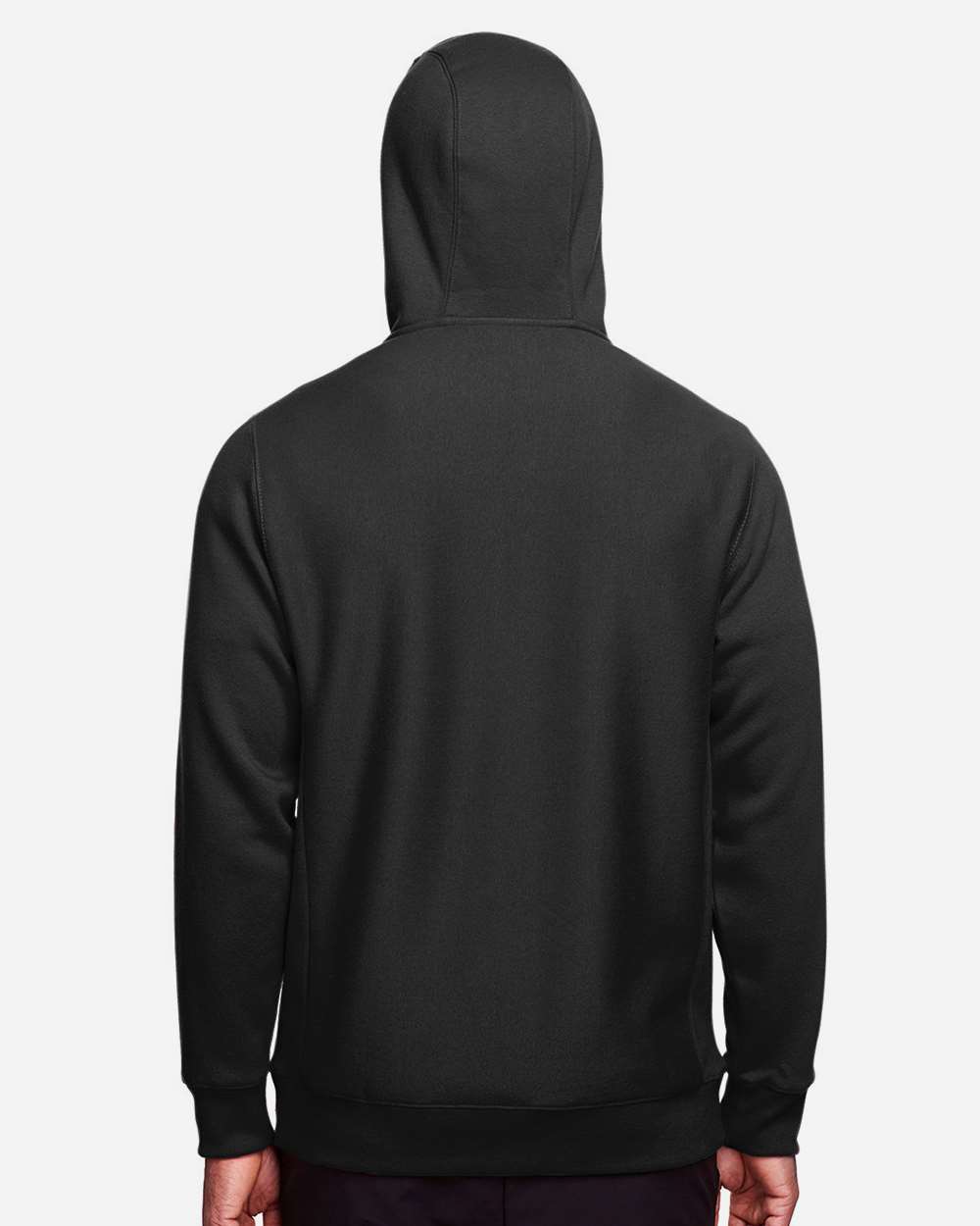 Unisex Zone HydroSport™ Heavyweight Full-Zip Hooded Sweatshirt - OnModelBack - B758D9502 - Black
