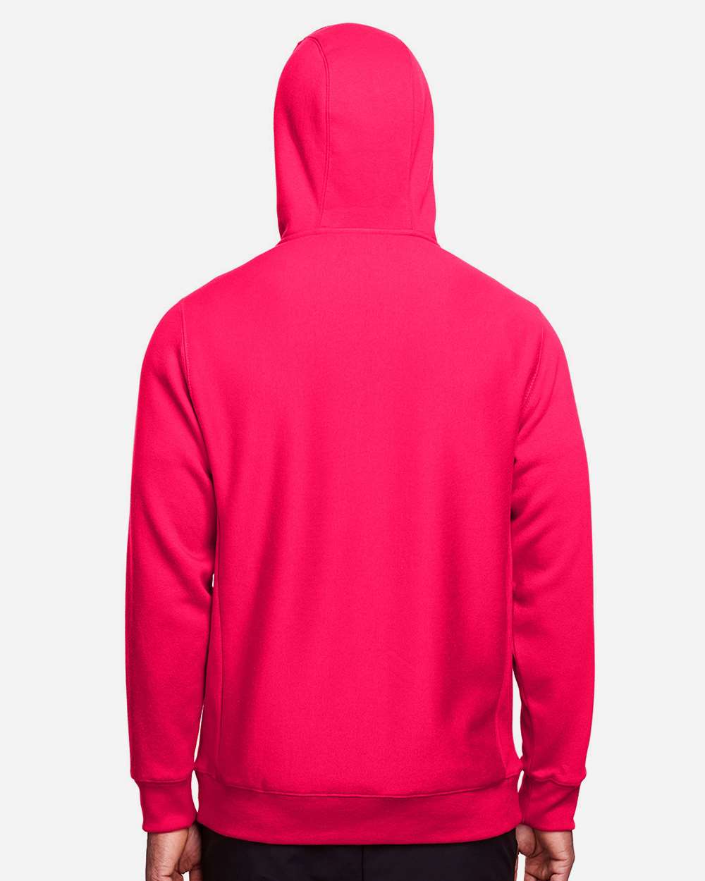 Unisex Zone HydroSport™ Heavyweight Full-Zip Hooded Sweatshirt - OnModelBack - B758D9702 - Sport Red