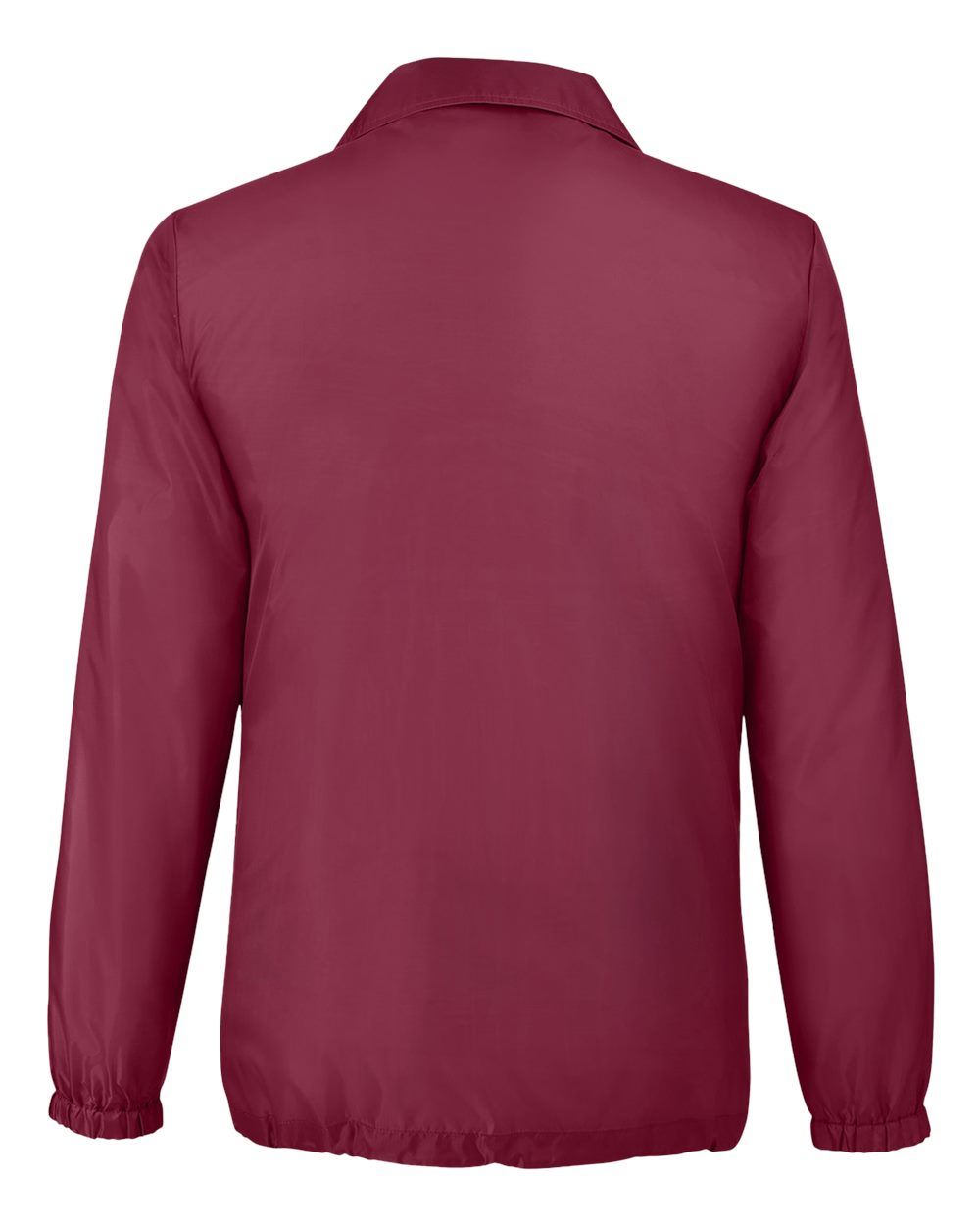 Unisex Zone Protect Coaches Jacket - Back - B732D9535 - Sport Maroon
