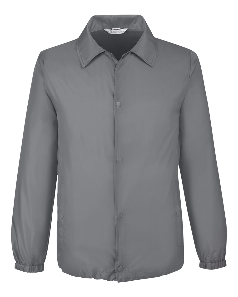 Unisex Zone Protect Coaches Jacket - Front - B732D9133 - Sport Graphite