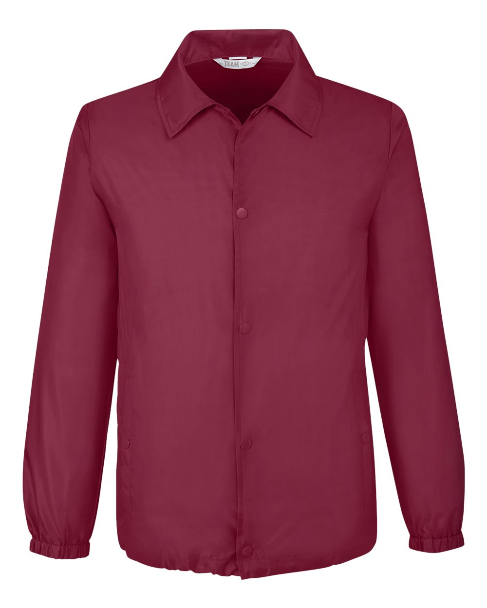 Unisex Zone Protect Coaches Jacket - Front - B732D9535 - Sport Maroon
