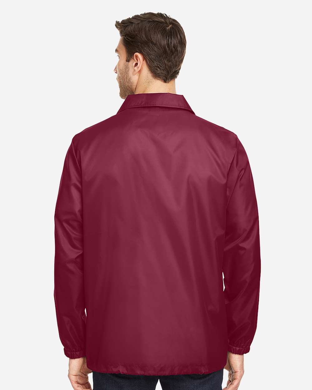 Unisex Zone Protect Coaches Jacket - OnModelBack - B732D9535 - Sport Maroon