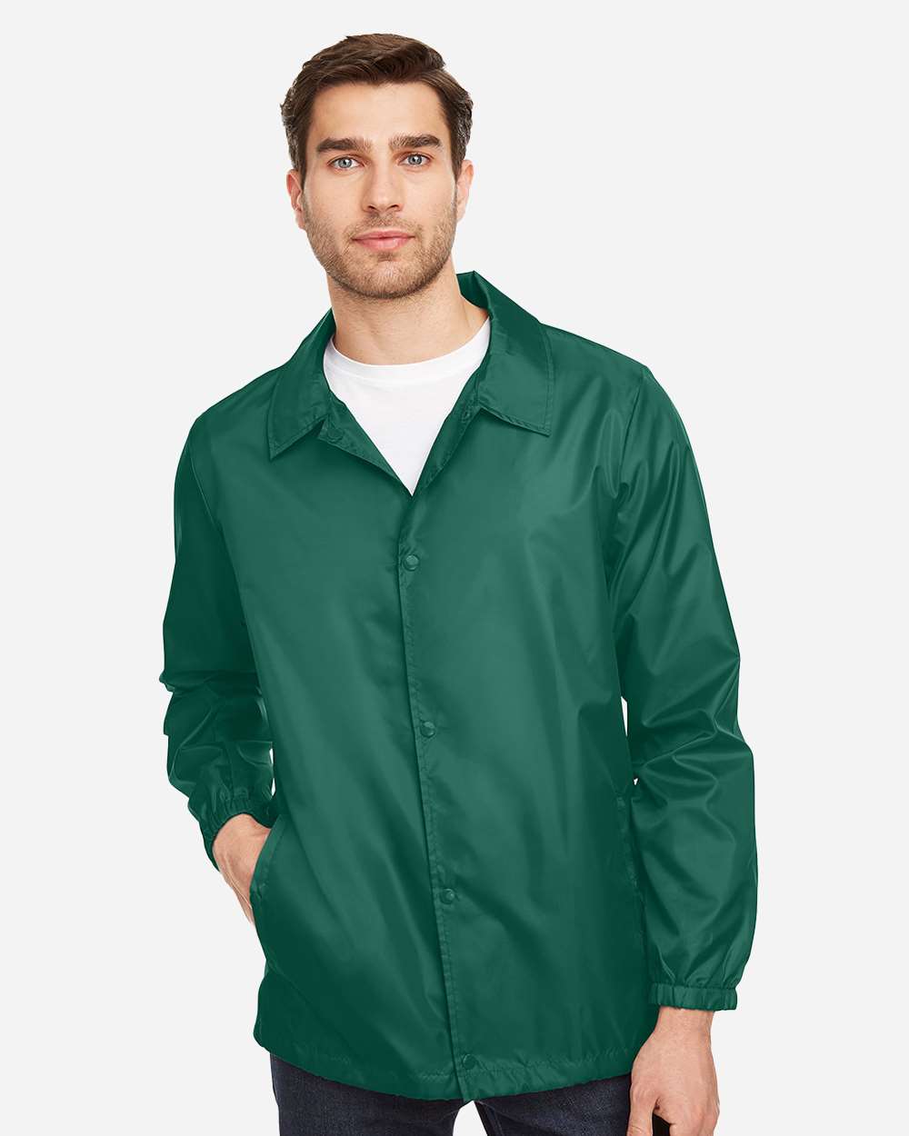 Unisex Zone Protect Coaches Jacket - OnModelFront - B732D9072 - Sport Forest