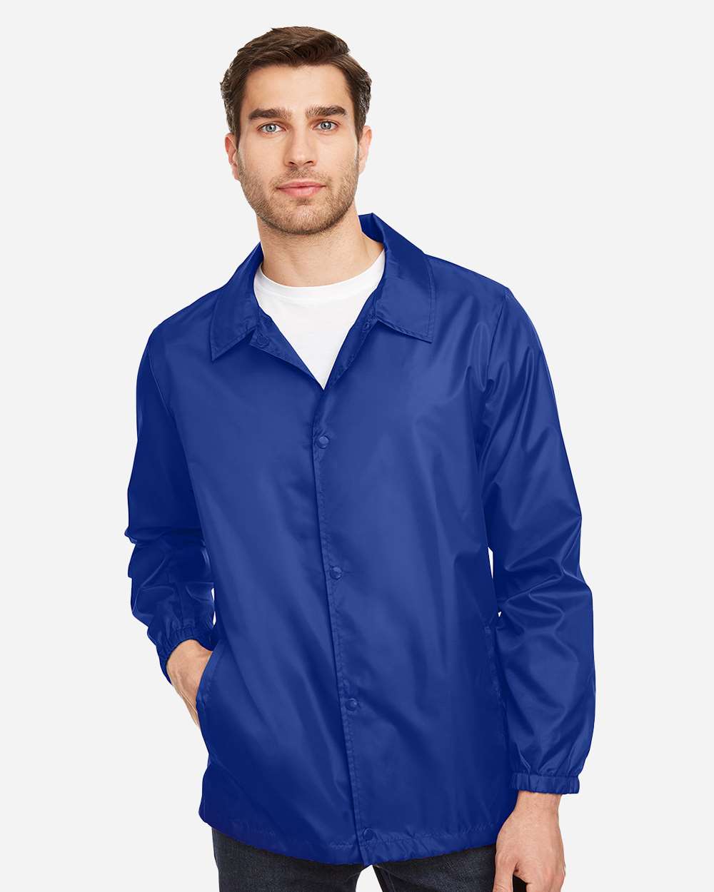 Unisex Zone Protect Coaches Jacket - OnModelFront - B732D9752 - Sport Royal