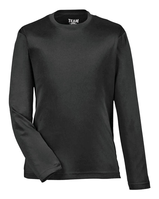 Youth Zone Performance Long Sleeve T-Shirt - Front - B684D9502 - Black