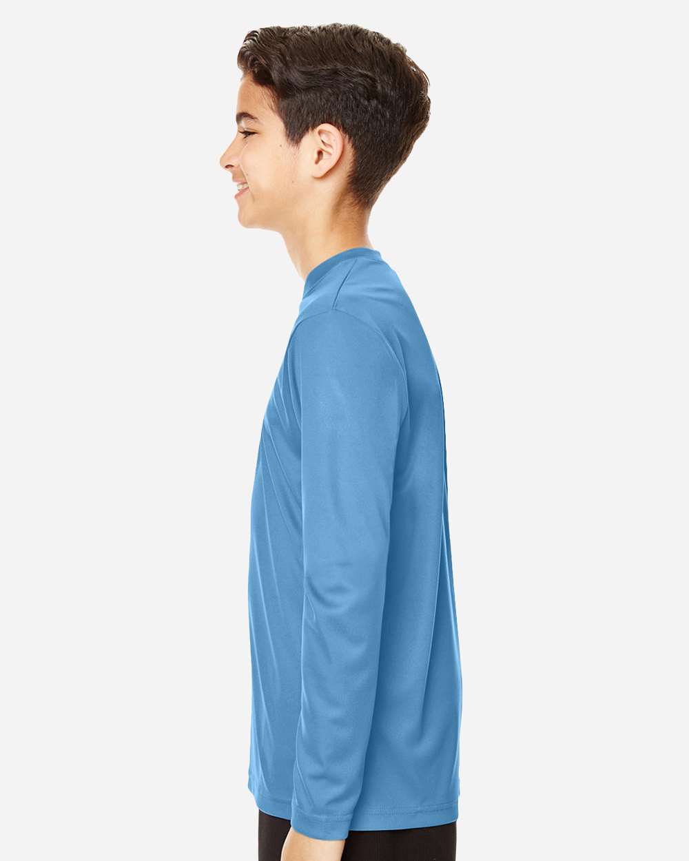 Youth Zone Performance Long Sleeve T-Shirt - OnModelSide - B684D9252 - Sport Light Blue