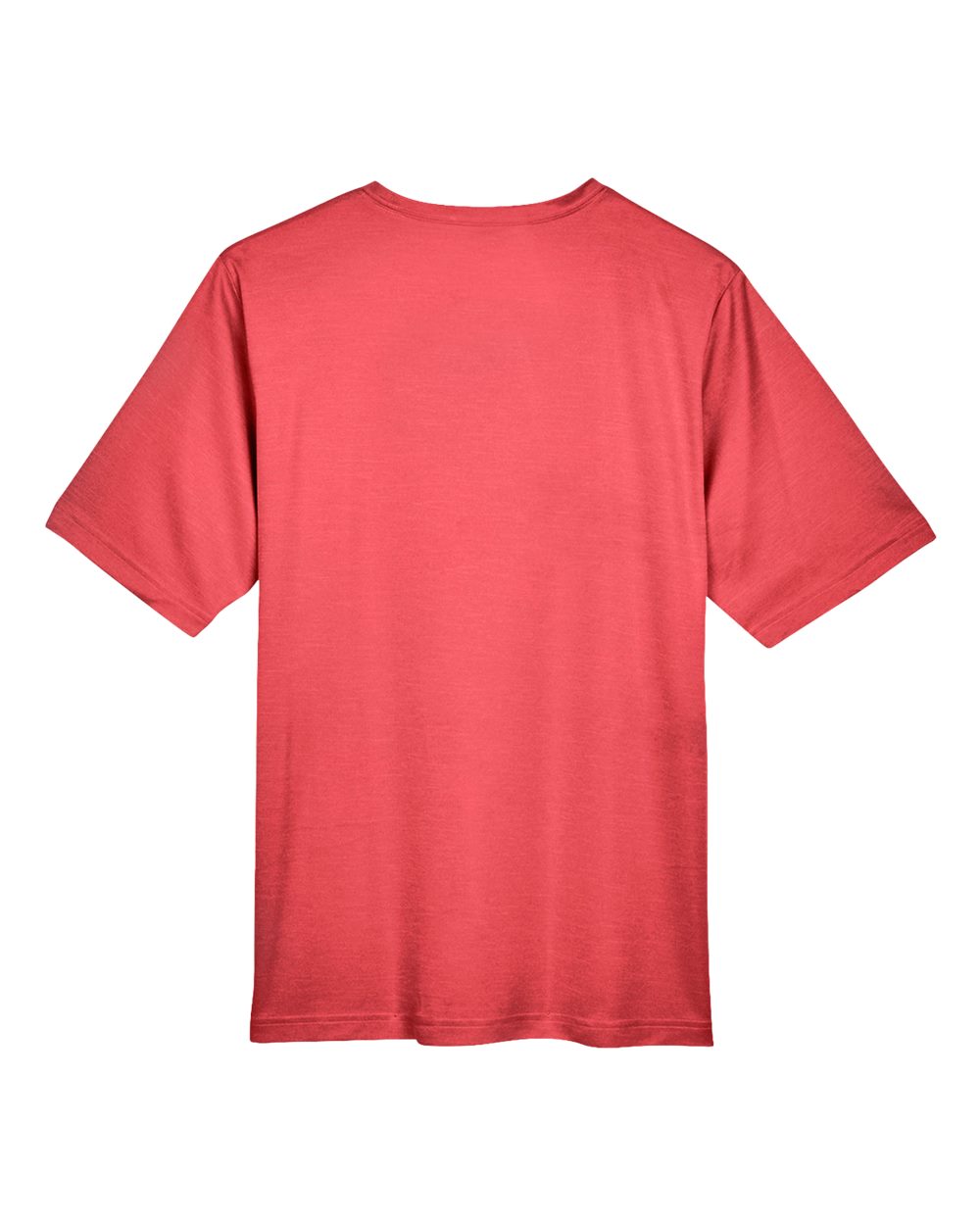 Men's Sonic Heather Performance T-Shirt - Back - B672D9702 - Sport Red Heather