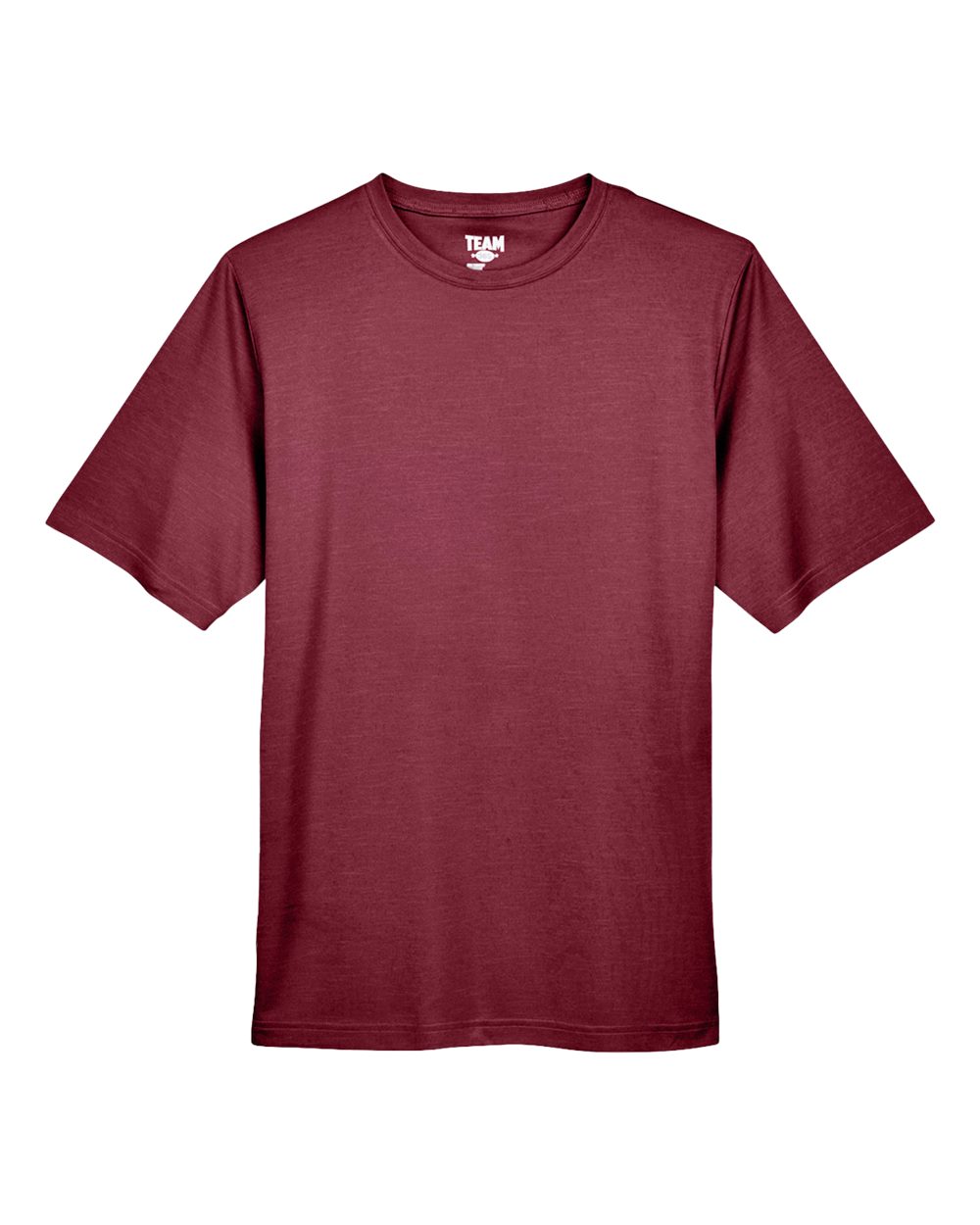 Men's Sonic Heather Performance T-Shirt - Front - B672D9532 - Sport Maroon Heather