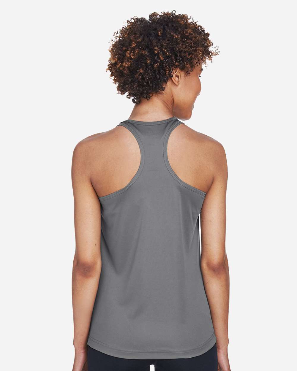 Women's Zone Performance Racerback Tank - OnModelBack - B682D9132 - Sport Graphite