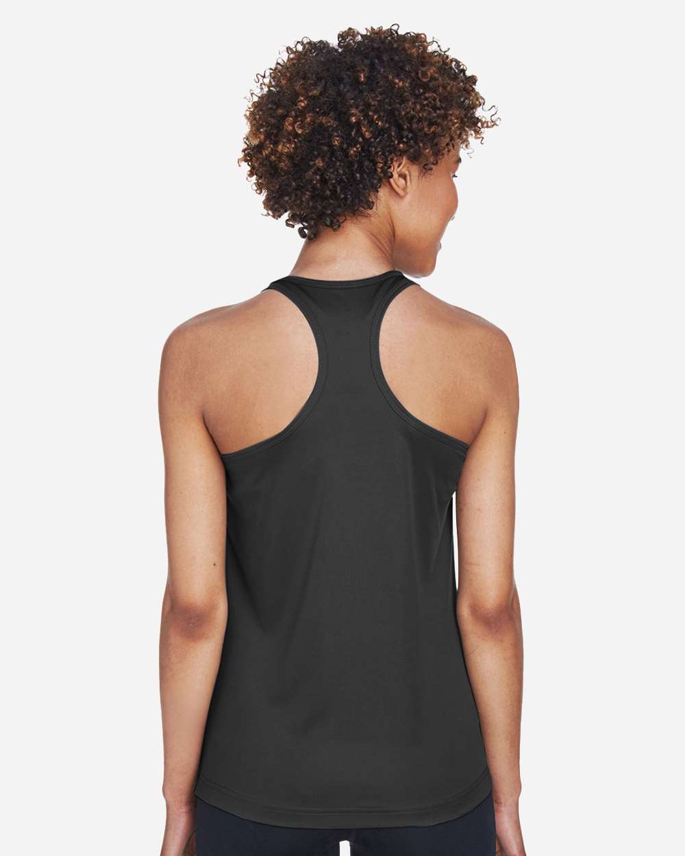 Women's Zone Performance Racerback Tank - OnModelBack - B682D9502 - Black