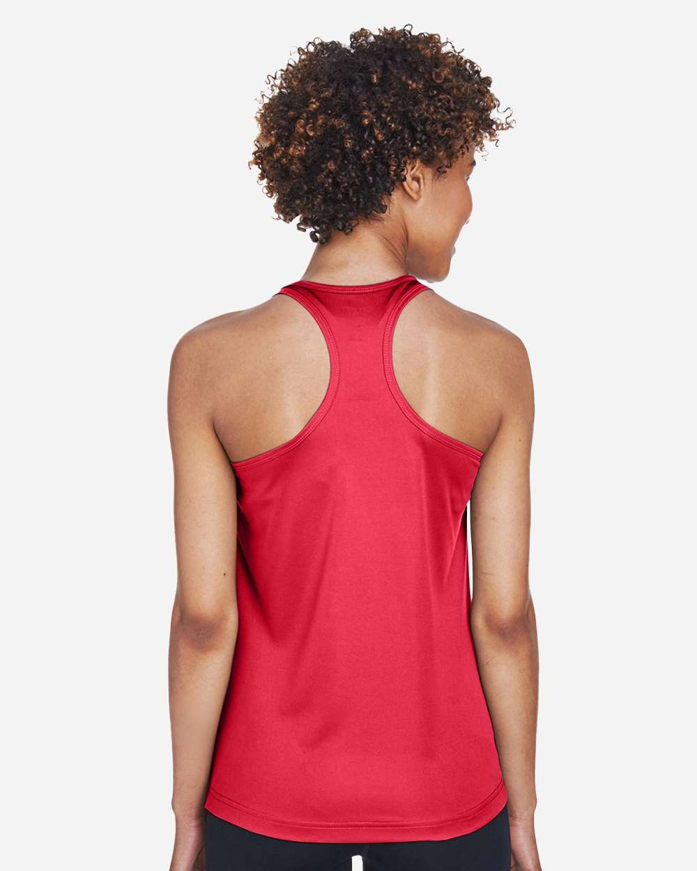 Women's Zone Performance Racerback Tank - OnModelBack - B682D9702 - Sport Red